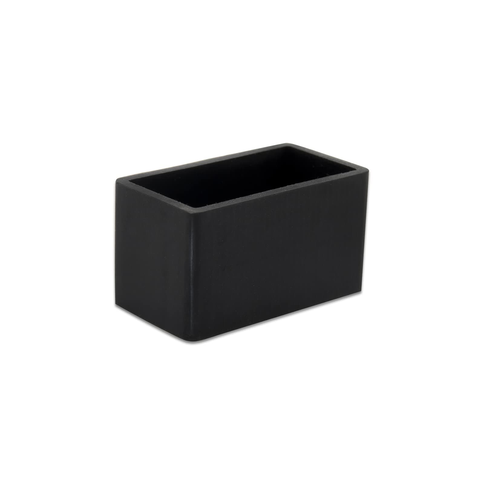 Flyshop Stuhlbeinkappen aus Silikon, rechteckig, 30 x 60 mm (3,0 x 6,0 cm) Schwarz, 4 Stück 30 x 60mm Schwarz / Rechteckig 🪑