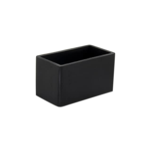 Flyshop Stuhlbeinkappen aus Silikon, rechteckig, 30 x 60 mm (3,0 x 6,0 cm) Schwarz, 4 Stück 30 x 60mm Schwarz / Rechteckig 🪑
