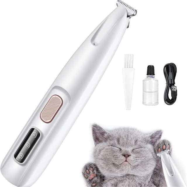 🐶🪓 Haustierhaarschneider mit LED-Licht - Profi Tierhaarschneidemaschine 🪓🐱
