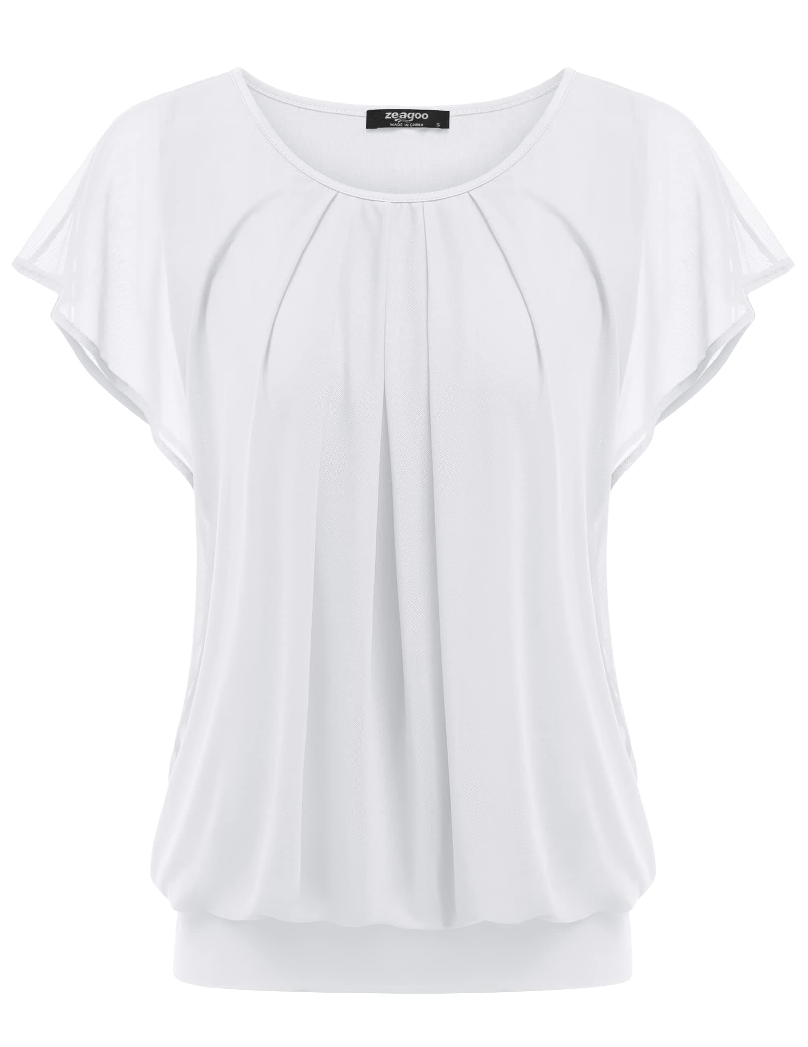 🌸 Zeagoo Damen Bluse Batwing Bluse Shirts Kurzarm Tunika Top 🌸