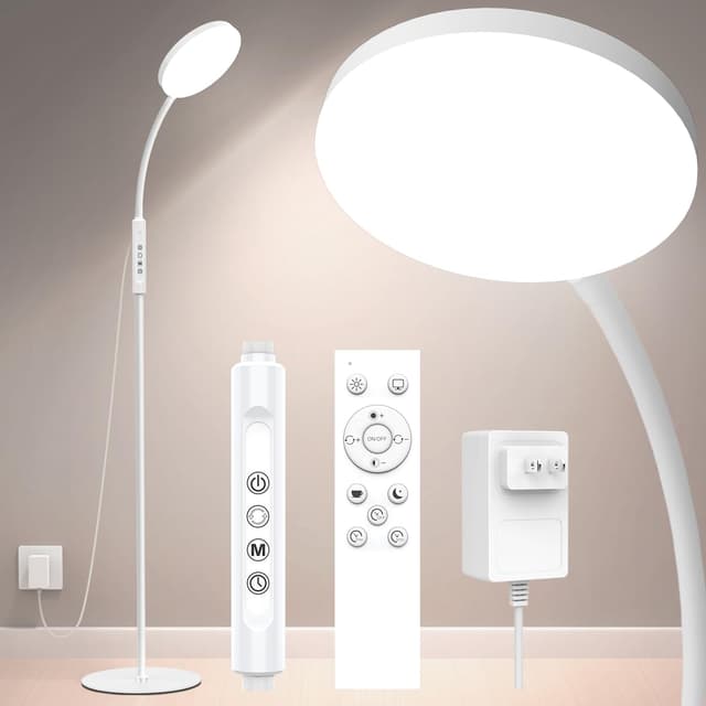 Mojimdo Stehlampe 20000 Lux Tageslichtlampe - Flexible, dimmbare LED Lichttherapielampe 🌞