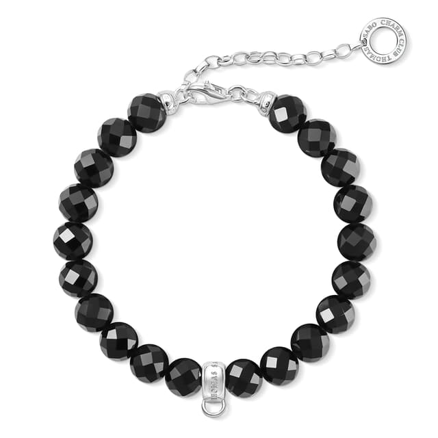 Thomas Sabo Damen Charm-Armband Obsidian schwarz 🖤 X0226-840-11-L18, 5v