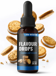 🍪 Flavour Drops Flave Drops OHNE KALORIEN mit Dosierpipette 50ml | Cookies and Cream