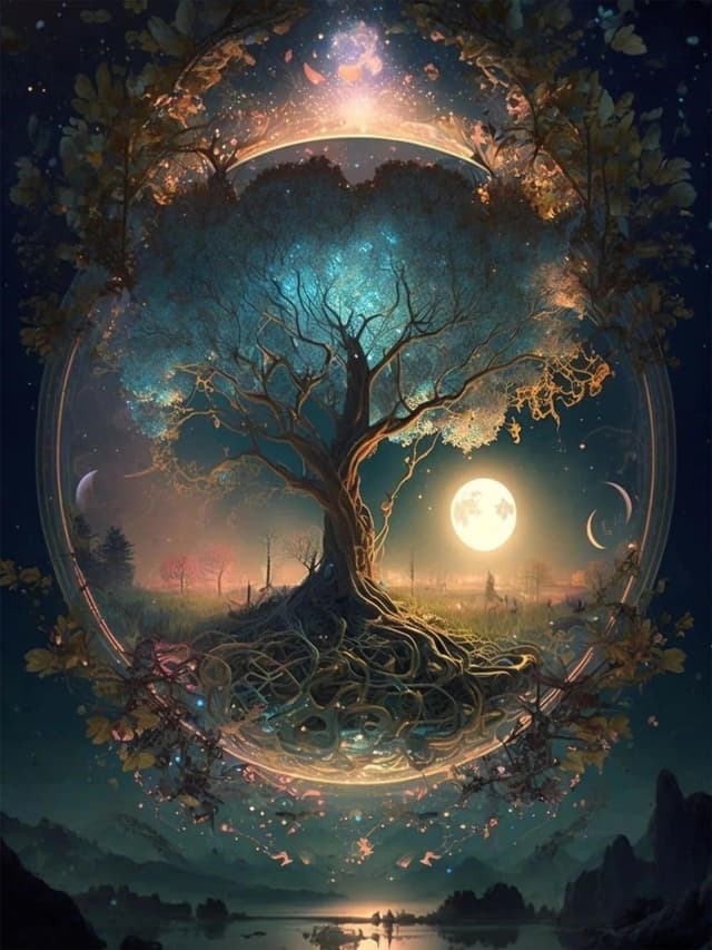 🌳🎨 Giahism Baum Des Lebens Malen Nach Zahlen Erwachsene 🎨🌳