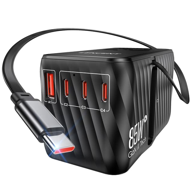 LENCENT Internationaler Reiseadapter - Universeller Steckeradapter mit 3 Typ C & 1 USB A Schnellladeanschluss ⚡🔌