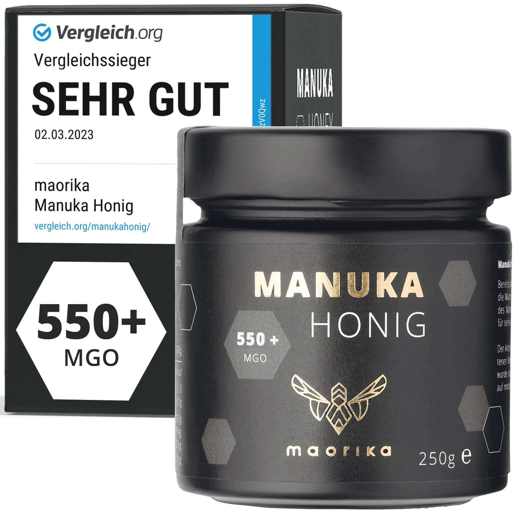 maorika - Manuka Honig 550 MGO + 250g im Glas 🍯🇳🇿