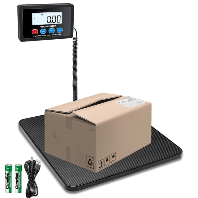 Digitale Postwaage 400lb,10g genau mit Hold/Auto-Off/Tara-Funktion 📦🔋