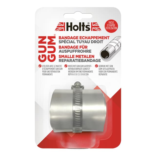 🔧 Holts Gun Gum Flexiwrap Auspuffrohr, Silber - Sofortige Reparatur! 🔧