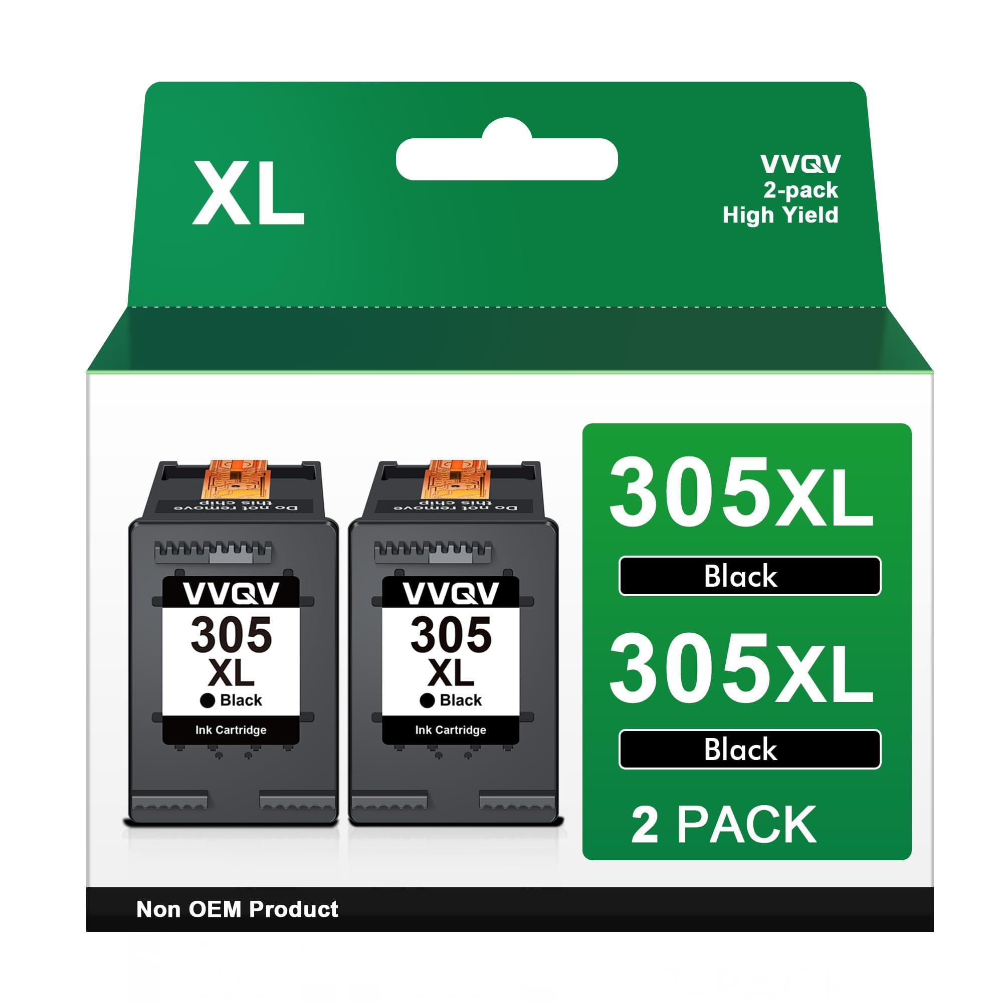🖨️ VVQV 305XL Schwarz Druckerpatronen 305 XL Patronen Ersatz für HP 305
