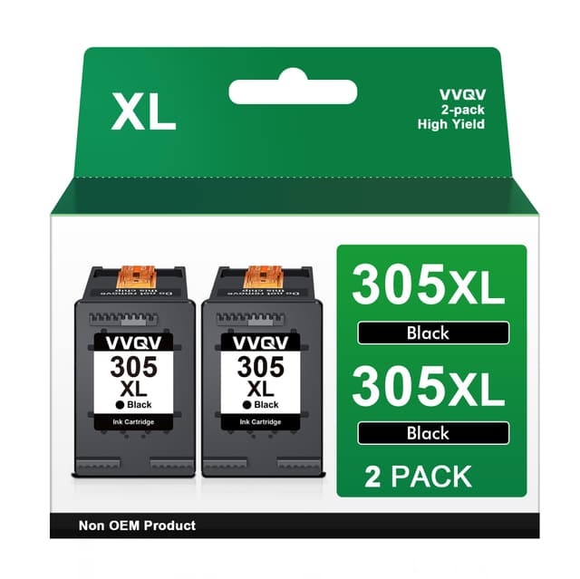 🖨️ VVQV 305XL Schwarz Druckerpatronen 305 XL Patronen Ersatz für HP 305