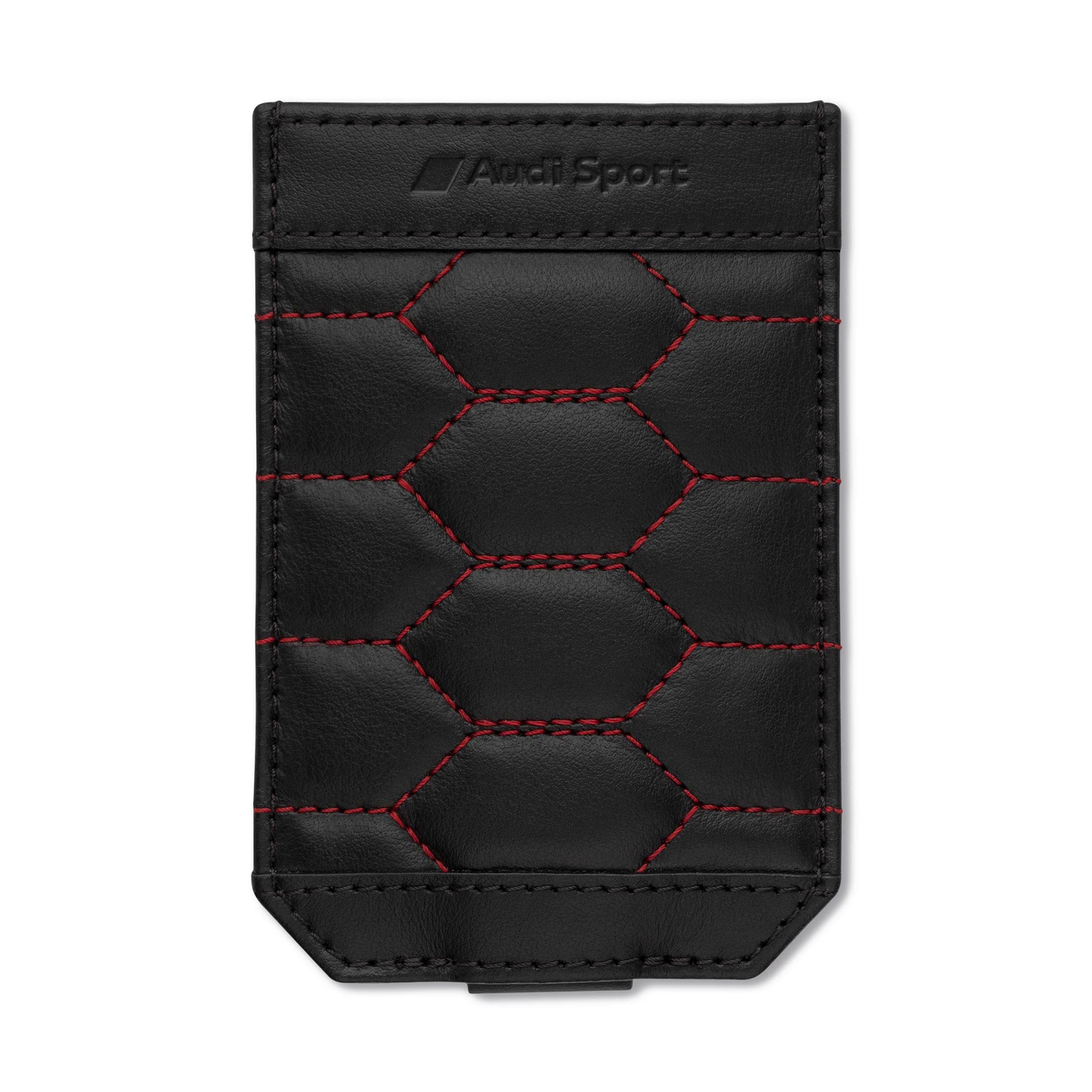 🚗🔑 Audi Fahrzeugschlüsseletui Etui Autoschlüssel Case Leder Wabenmuster | Angebot!