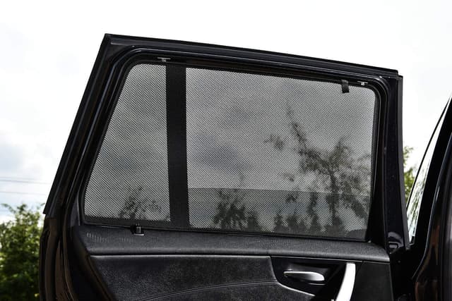 Satz Car Shades (Hintertüren) kompatibel mit Volkswagen Tiguan 5 türer 2008-2016 (2-teilig), Schwarz Jeu pour les vitres latérales arrière