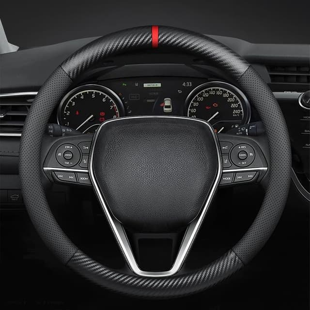 🚗 Carodi Carbon Fiber Leder Auto Lenkrad Abdeckung 🏎️