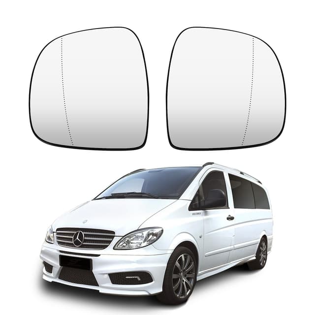 🔥 Convitex 2 PCS Spiegelglas für MERCEDES Vito W639 2003-2011 🚗