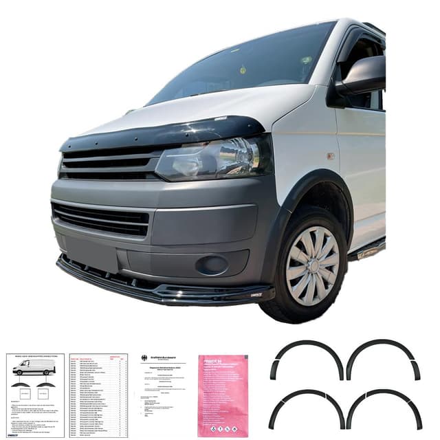 🚗🔧 Spezialangebot: Radlaufschutz Radlaufleisten für VW Transporter T5 - 10 TLG mit ABE TÜV