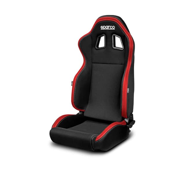 🚗 SPARCO Sportsitz R100 MY22 Schwarz/Rot (Verstellbar) 009014NRRS Black 🏁