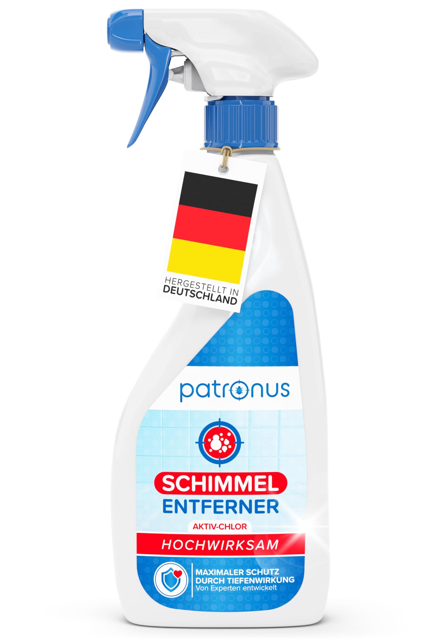 Patronus Schimmel-Entferner mit starker Tiefenwirkung [500 ml] - Effektives Anti Schimmel Spray