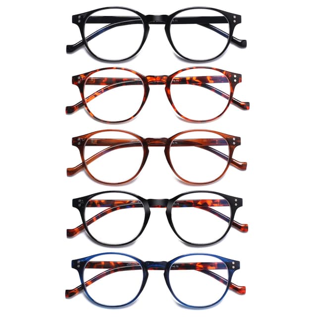 COJWIS 5 Pack Lesebrille Blaulichtfilter für Damen Herren 😎📚