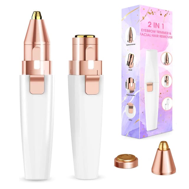 🌟 Superangebot! Augenbrauen Trimmer 2-in-1 Elektrisch und Gesichtshaarentferner 🌟