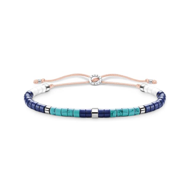 🌟 Reduziert! Thomas Sabo Armband mit blauen Steinen 925 Sterlingsilber A2065-775-7 🌟