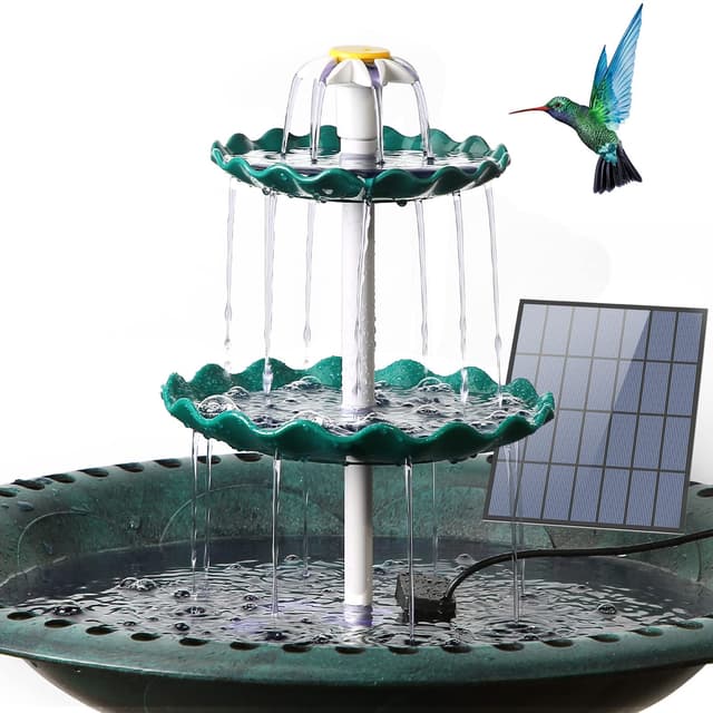 🌞 AISITIN DIY SolarBrunnen & Vogeltränke Set 🐦🌿
