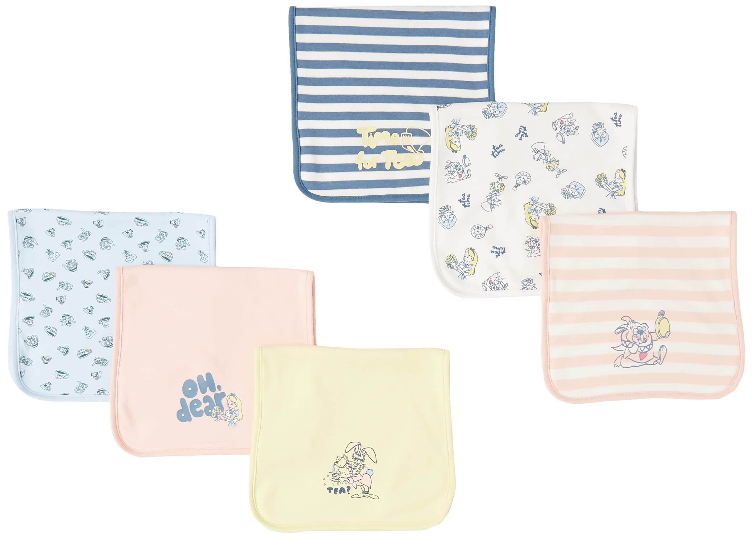 🎉 Amazon Essentials Disney | Marvel | Star Wars | Princess Baby Mädchen Weiche Spucktücher, 6er-Pack Einheitsgröße 6er-pack Alice Tea Party - Angebot!