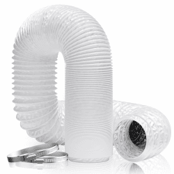 Hon&Guan ø150mm Abluftrohr, 2,5m PVC Alurohr Flex-Schlauch 🌬️ Angebot bei HelloDeals