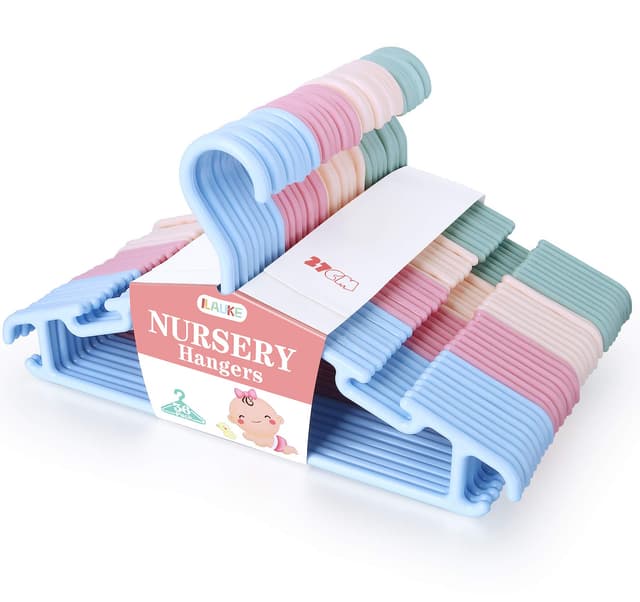 36 Stück Baby-Kleiderbügel aus Kunststoff 🌈 Langlebig & rutschfest 🌟