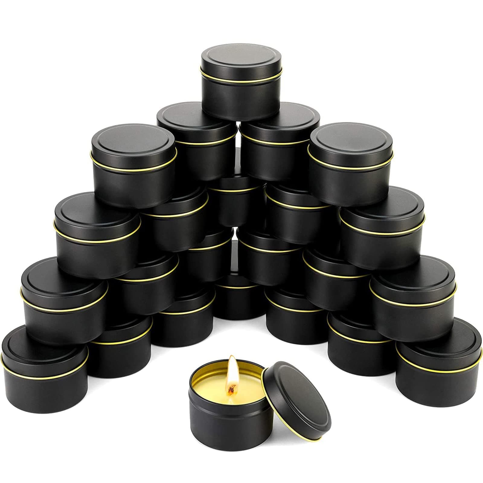 QUOTRE 12 Stück Kerzendose Metalldosen 120 ml Kerzengläser 🕯️💎