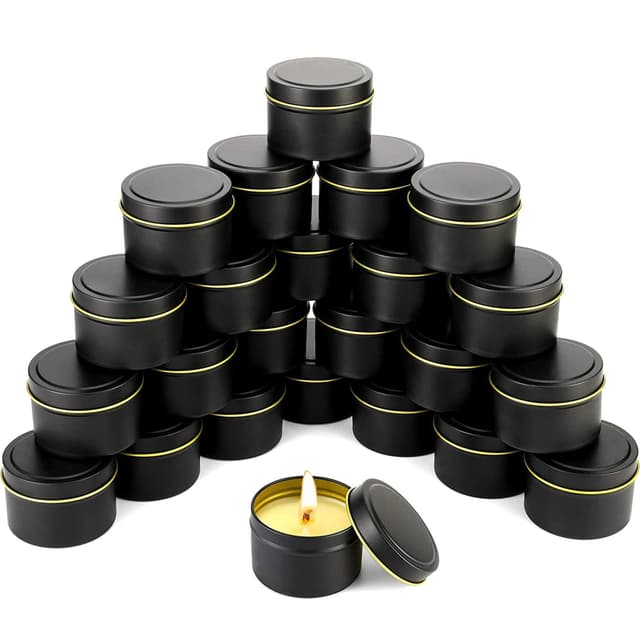 QUOTRE 12 Stück Kerzendose Metalldosen 120 ml Kerzengläser 🕯️💎