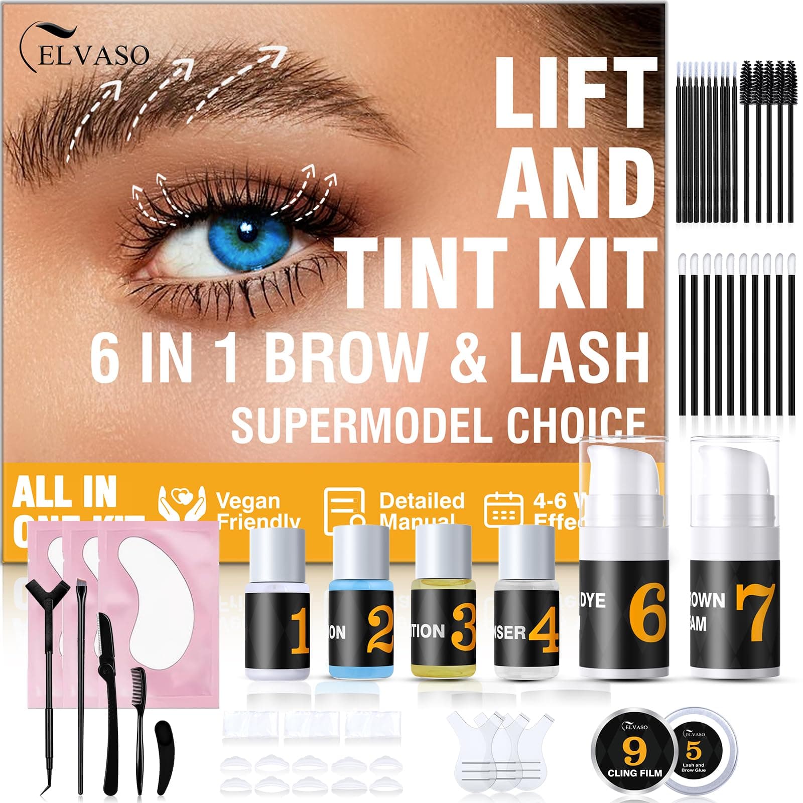 🌟 6-IN-1 Wimpernlifting & Augenbrauen Lifting Set 🌟