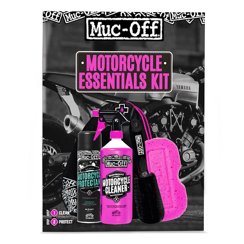 🏍️ Muc-Off Basis Motorrad Pflegeset - Must-Have Motorrad Zubehör für Reinigung und Pflege 🧼