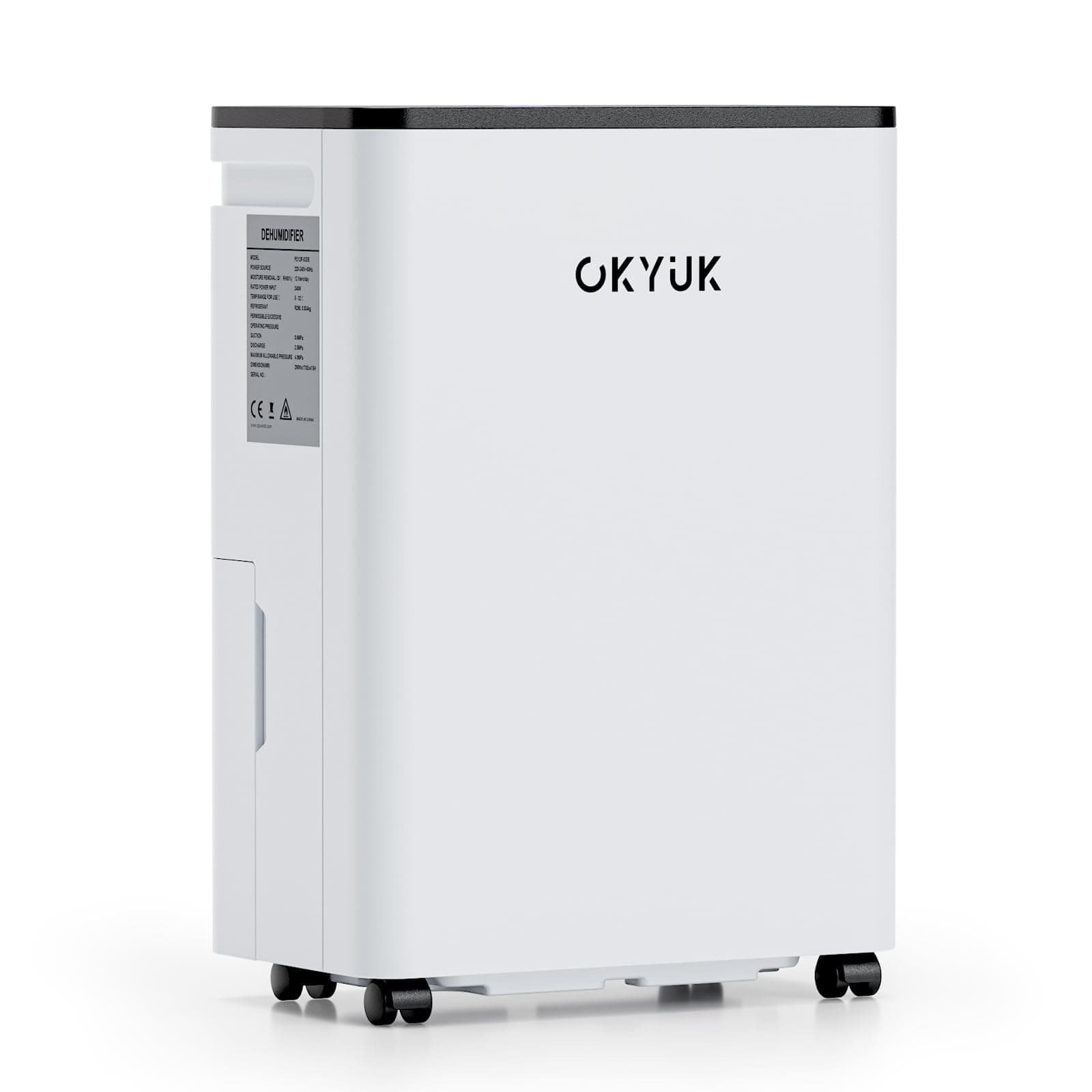 🌬️🏠 OKYUK Luftentfeuchter Elektrisch 12L mit Digitaler Luftfeuchtigkeitsanzeige