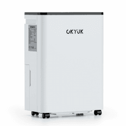 🌬️🏠 OKYUK Luftentfeuchter Elektrisch 12L mit Digitaler Luftfeuchtigkeitsanzeige