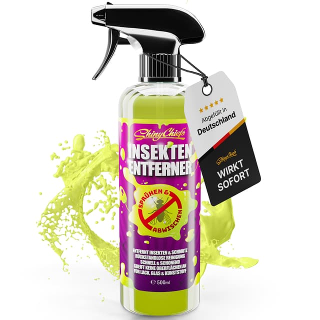 🚗🦟 ShinyChiefs INSEKTENENTFERNER 500ml - Auto Insektenreiniger mit extremer Reinigungskraft! 🦟🚗