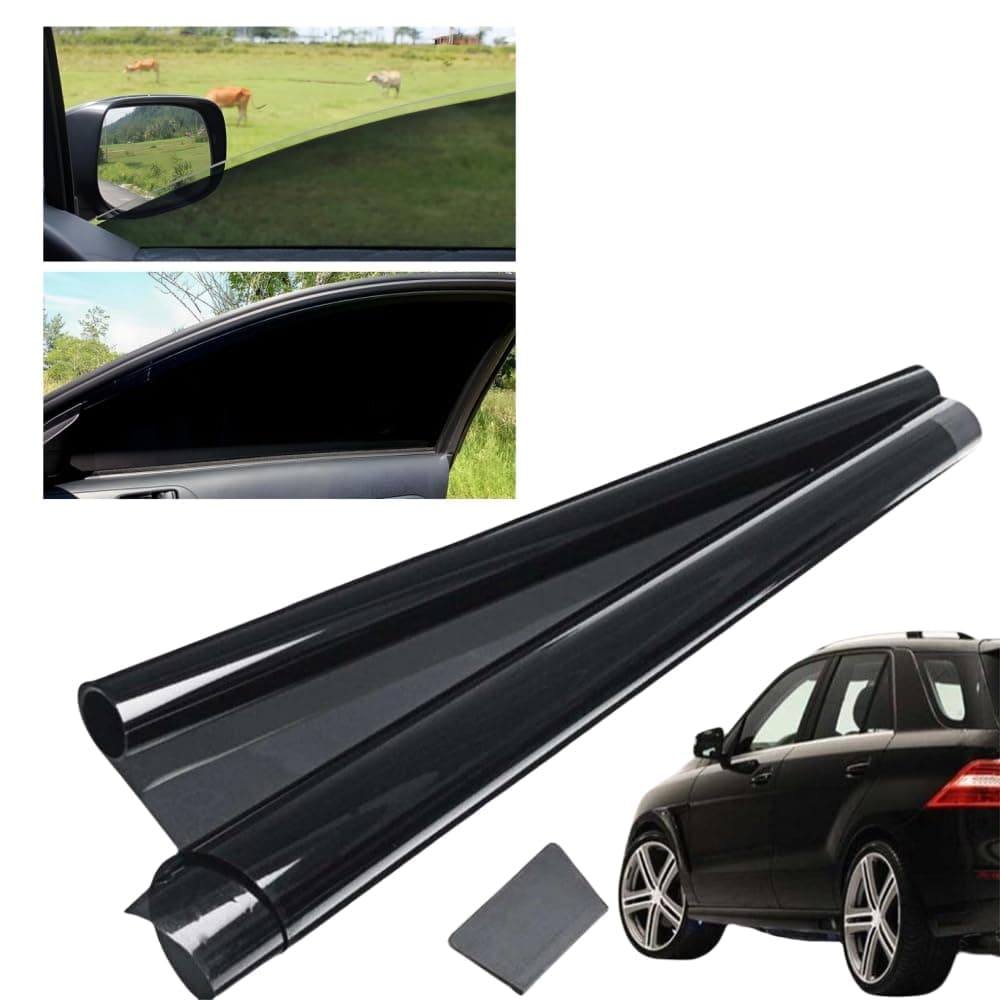 Sichtschutz Autofenster Tönungsfolie 50x300cm 🚗 Verdunkelung Auto Fenster Camping Sonnenschutz Folie