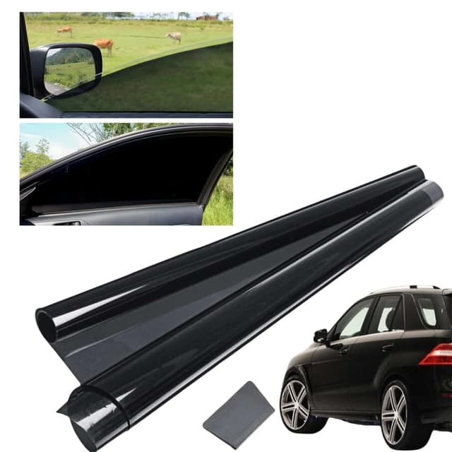 Sichtschutz Autofenster Tönungsfolie 50x300cm 🚗 Verdunkelung Auto Fenster Camping Sonnenschutz Folie