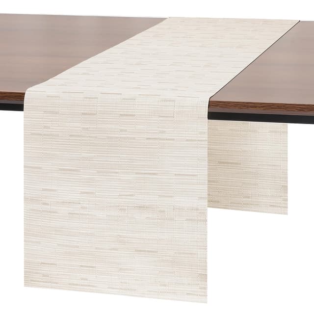 🌟 Super Angebot! Myir JUN Tischläufer 40 x 240 cm (Beige) - Modern und Abwaschbar 🍽️