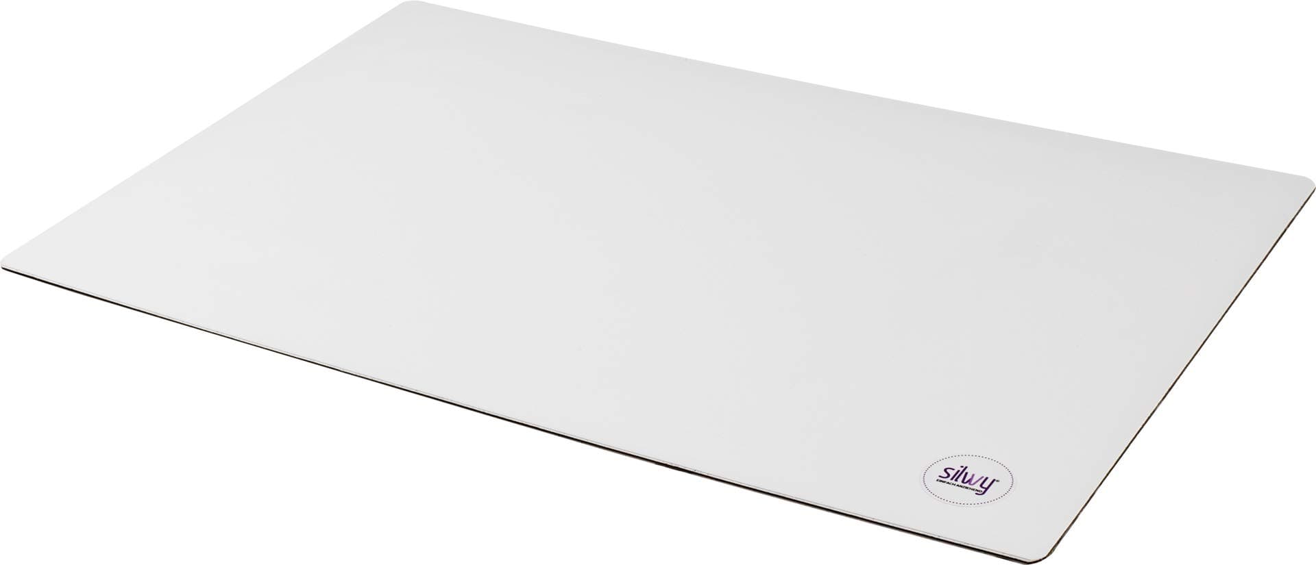 silwy® Metall-Matte White im Leder-Look zum Verstauen von Magnetgeschirr, 40 x 27 cm