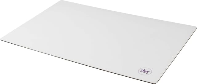 silwy® Metall-Matte White im Leder-Look zum Verstauen von Magnetgeschirr, 40 x 27 cm