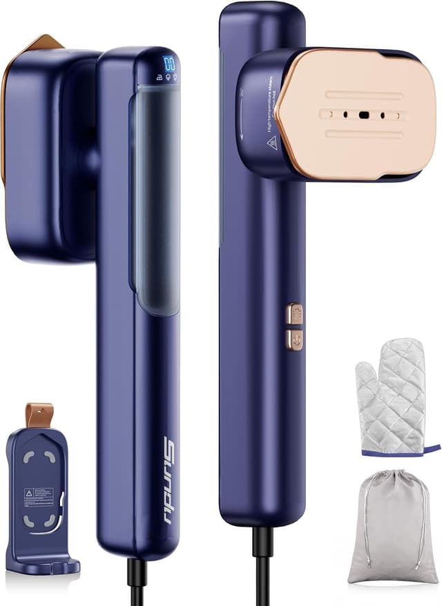 Sundu Dampfglätter 2-in-1 Steamer - 15s schnelles Aufheizen | Reisebügeleisen mit weltweiter Spannung