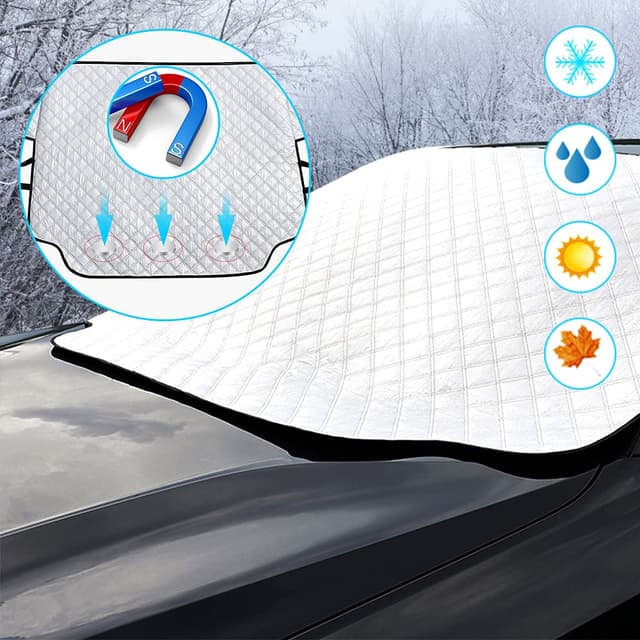 🚗 Frontscheibenabdeckung Winter Schneeschutz Auto 🌬️