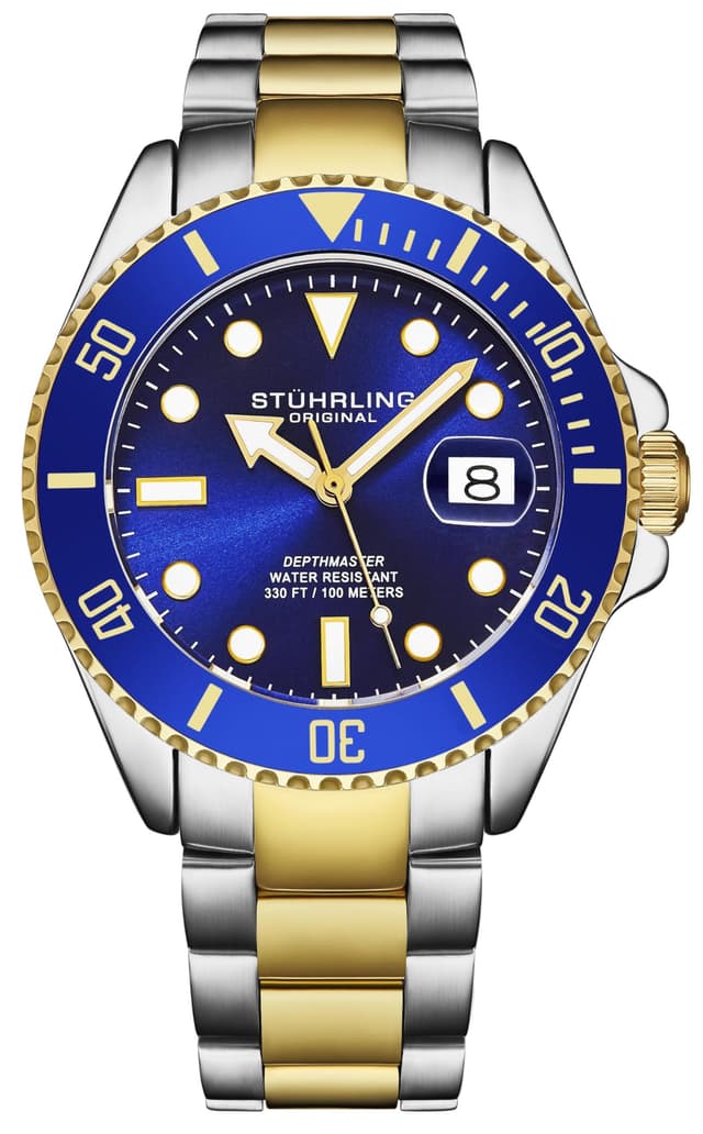 🌊 Stuhrling Original Herren Taucheruhr - 100M wasserdicht ⌚