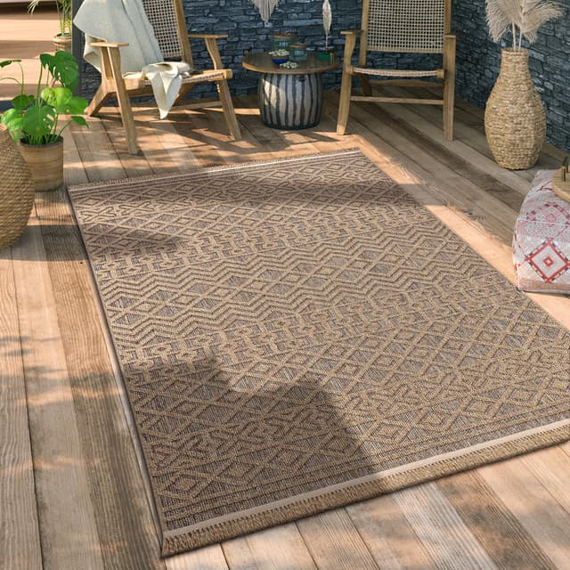 Paco Home Hochwertiger Outdoor Teppich Wetterfest & Pflegeleicht