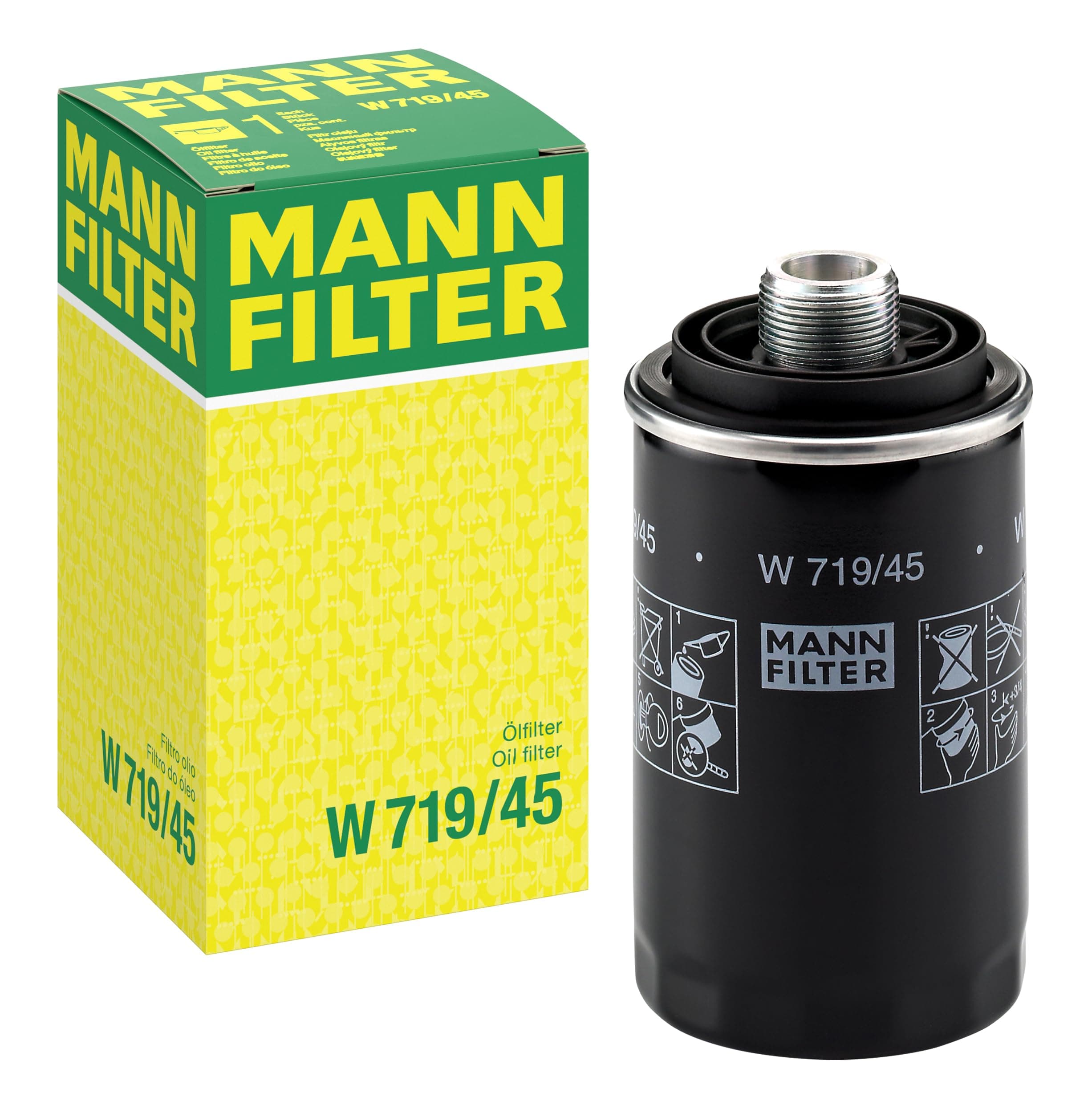 🔧 MANN-FILTER W 719/45 Ölfilter - Premium-Qualität für Pkw + Transporter 🔧