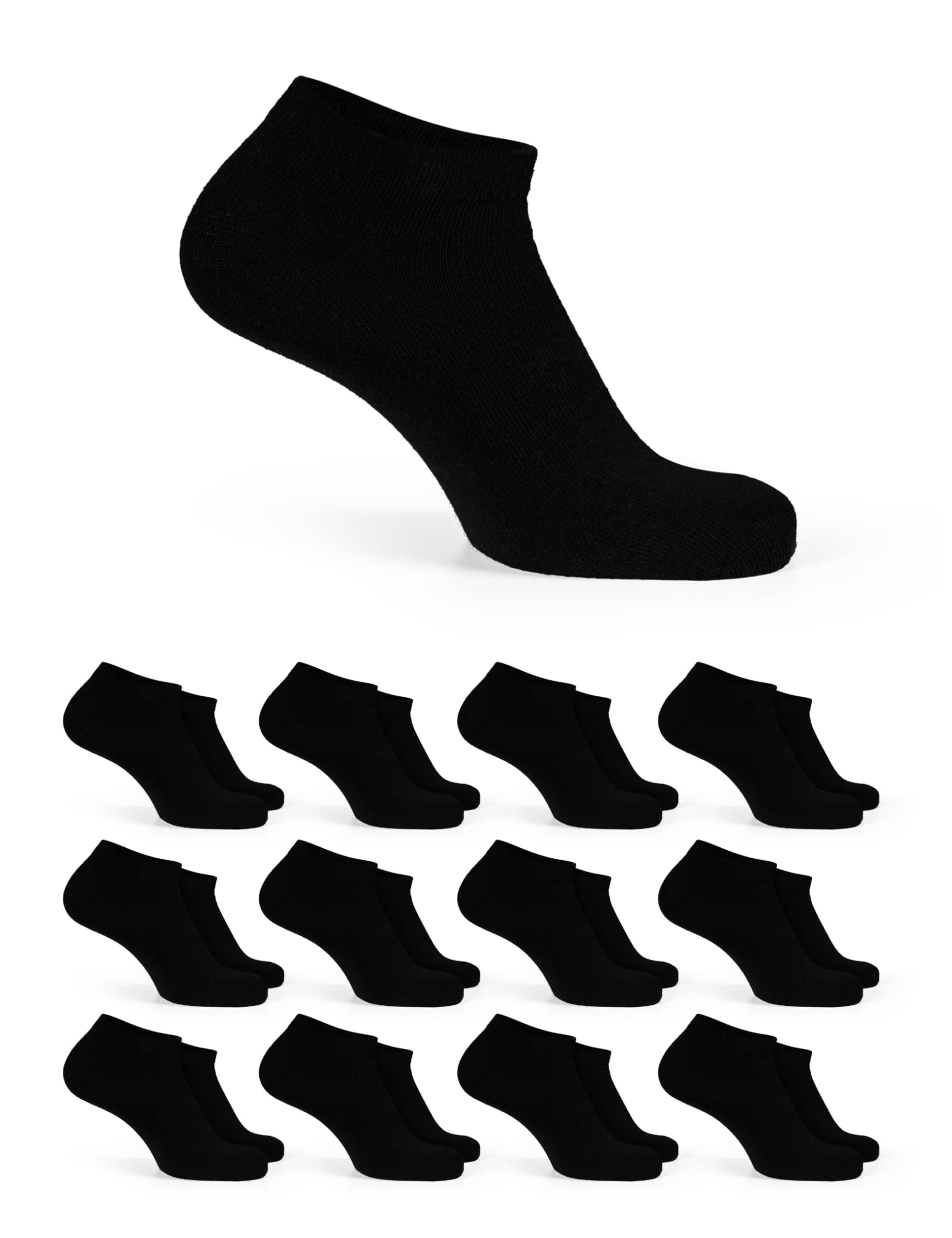 Angebot: Basic Treasure 12 Paar Sneaker Socken Damen und Herren 🧦