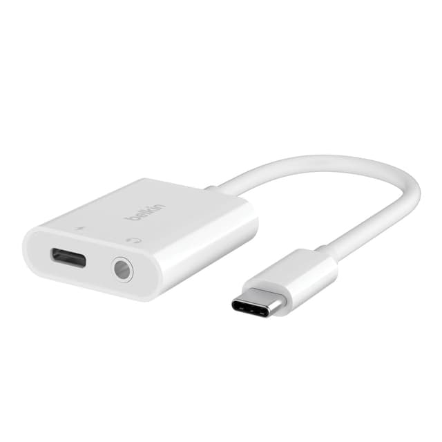 Belkin Rockstar™ 3,5-mm-Audio- + USB-C®-Ladeadapter, Kopfhörer-Adapter