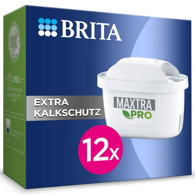 BRITA Wasserfilter Kartusche MAXTRA PRO Extra Kalkschutz (12er-Pack) Jahrespack 🌊💧🌿