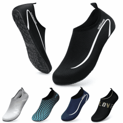 🌊👟 WateLves Wasserschuhe Badeschuhe Damen Herren Aquaschuhe 40/41 EU A Linie Schwarz Angebot bei HelloDeals