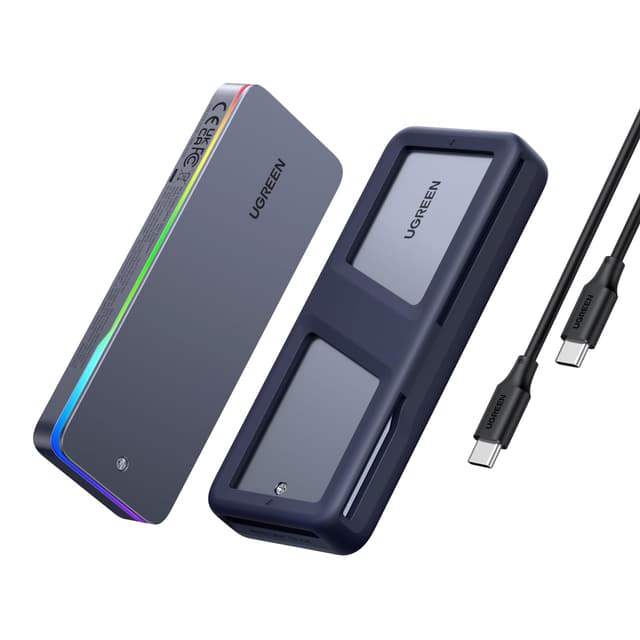 UGREEN M.2 NVMe SATA SSD Gehäuse 20 Gbps mit RGB 🚀🔥